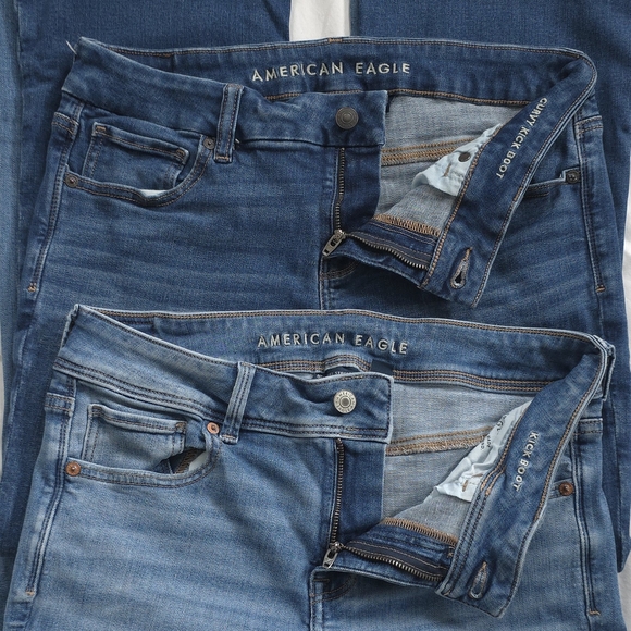 American Eagle Outfitters Blue Boot Cut Jeans Classic Denim - Picture 7 of 14